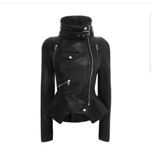 NWT Faux leather moto jacket